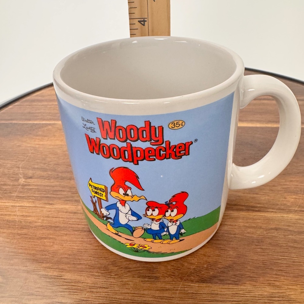 Applause Woody Woodpecker Three cheers Coffee Mug Cup VTG 1983 Ceramic 26403 - Picture 8 of 10